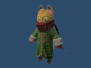 cat scarf 3D Model