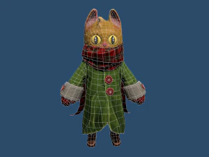 cat scarf 3D Model