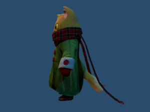 cat scarf Modèle 3D