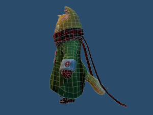 cat scarf Modèle 3D