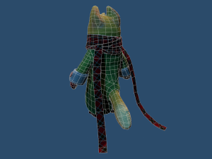 cat scarf Modèle 3D
