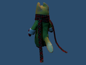 cat scarf Modèle 3D