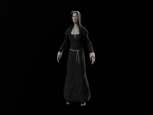 nun woman 3D Model