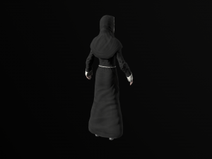 nun woman Model 3D