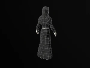 nun woman 3D Model