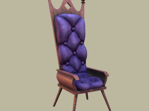 purple chair 3D Model