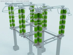 elektrik izolat&ouml;r&uuml; 3D Model