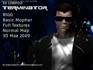 terminator low poly Model 3D