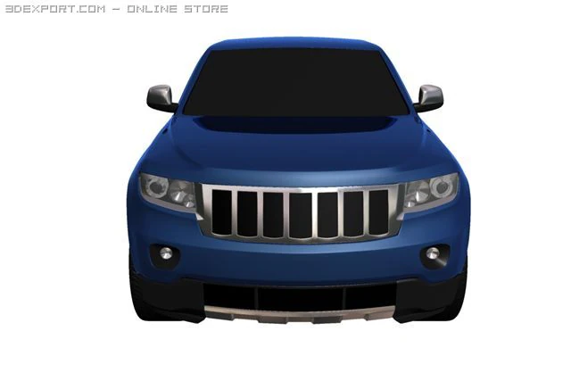 jeep grand cherokee 2011 3D Model .c4d .max .obj .3ds .fbx .stl .blend 