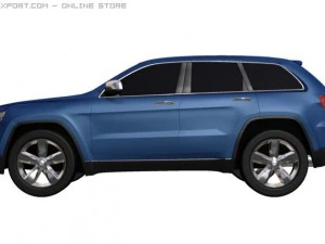 jeep grand cherokee 2011 3D Model