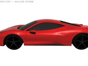 ferrari 458 italia 2011 3D Model
