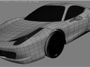 ferrari 458 italia 2011 3D Model