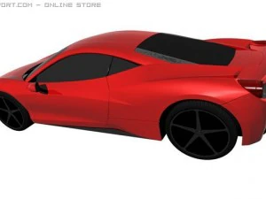 ferrari 458 italia 2011 3D Model