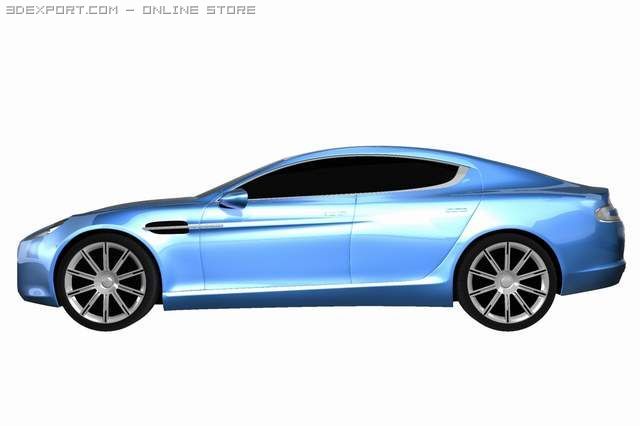 aston martin rapide 2010 Modelo 3D .c4d .max .obj .3ds .fbx .stl .blend