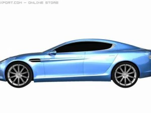 aston martin rapide 2010 3D Model