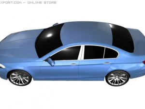 bmw 5 series 2011 3D Model