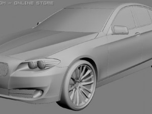 bmw 5 series 2011 3D Model