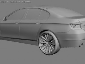 bmw 5 series 2011 3D Model