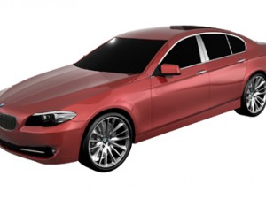 bmw 5 series 2011 3D Model