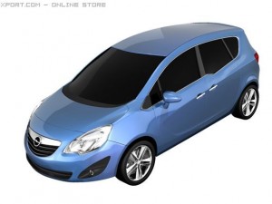 opel meriva 2011 Model 3D