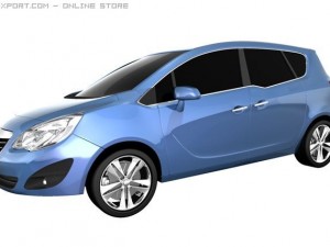 opel meriva 2011 3D 模型