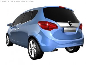 opel meriva 2011 3D 模型