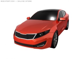 kia optimamagentis 2011 3D मॉडल