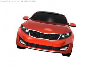 kia optimamagentis 2011 3D मॉडल