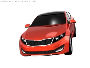 kia optimamagentis 2011 3D मॉडल