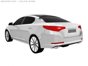 kia optimamagentis 2011 3D मॉडल