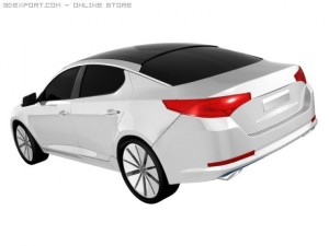kia optimamagentis 2011 3D मॉडल
