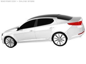kia optimamagentis 2011 3D मॉडल