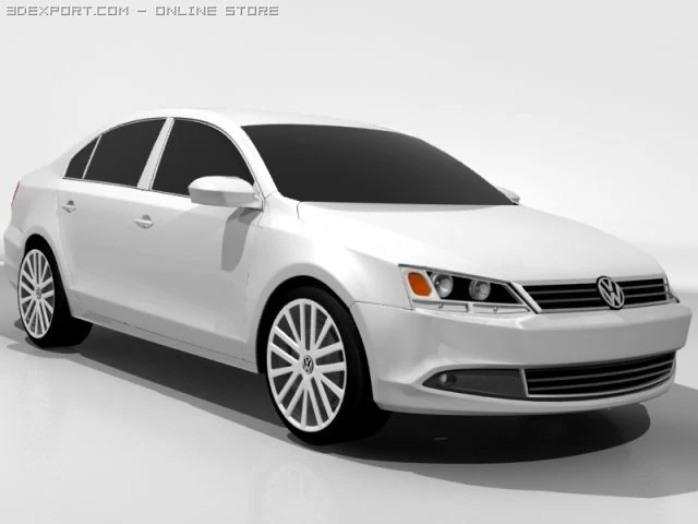 volkswagen jetta 2011 3D Model .c4d .max .obj .3ds .fbx .stl .blend 