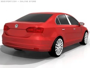 volkswagen jetta 2011 3D Model