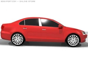 volkswagen jetta 2011 3D Model