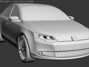 volkswagen jetta 2011 3D Model