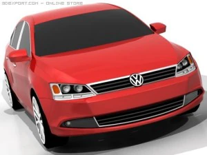 volkswagen jetta 2011 3D Model