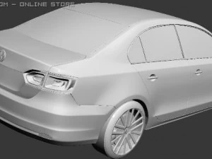 volkswagen jetta 2011 3D Model