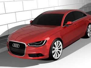 audi a6 2012 3D Model