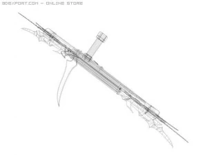 ryujin tonfa Modello 3D