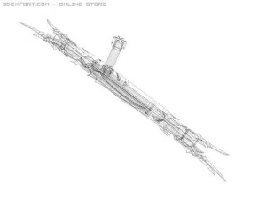 ryujin tonfa Modello 3D