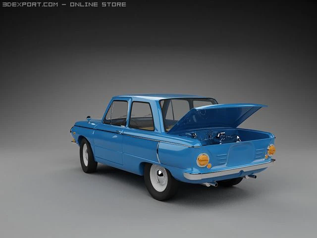 zaz 968 3D Model .c4d .max .obj .3ds .fbx .stl .blend 