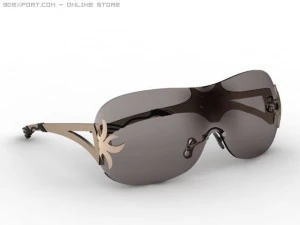 kacamata hitamava1 Model 3D