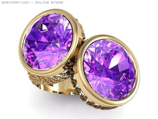 fancy ring 3D Model .c4d .max .obj .3ds .fbx .stl .blend 
