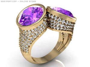 fancy ring Modello 3D