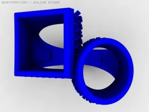 anel chique Modelo 3D