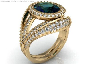 fancy ring 3D Model