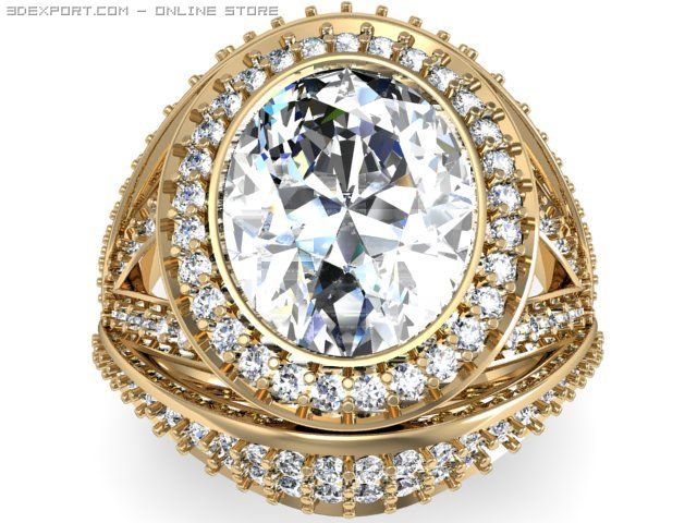engagement ring 3D मॉडल .c4d .max .obj .3ds .fbx .stl .blend 