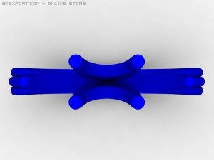 3stone ring Model 3D