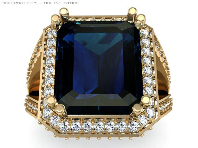 fancy ring 3D Model .c4d .max .obj .3ds .fbx .stl .blend 